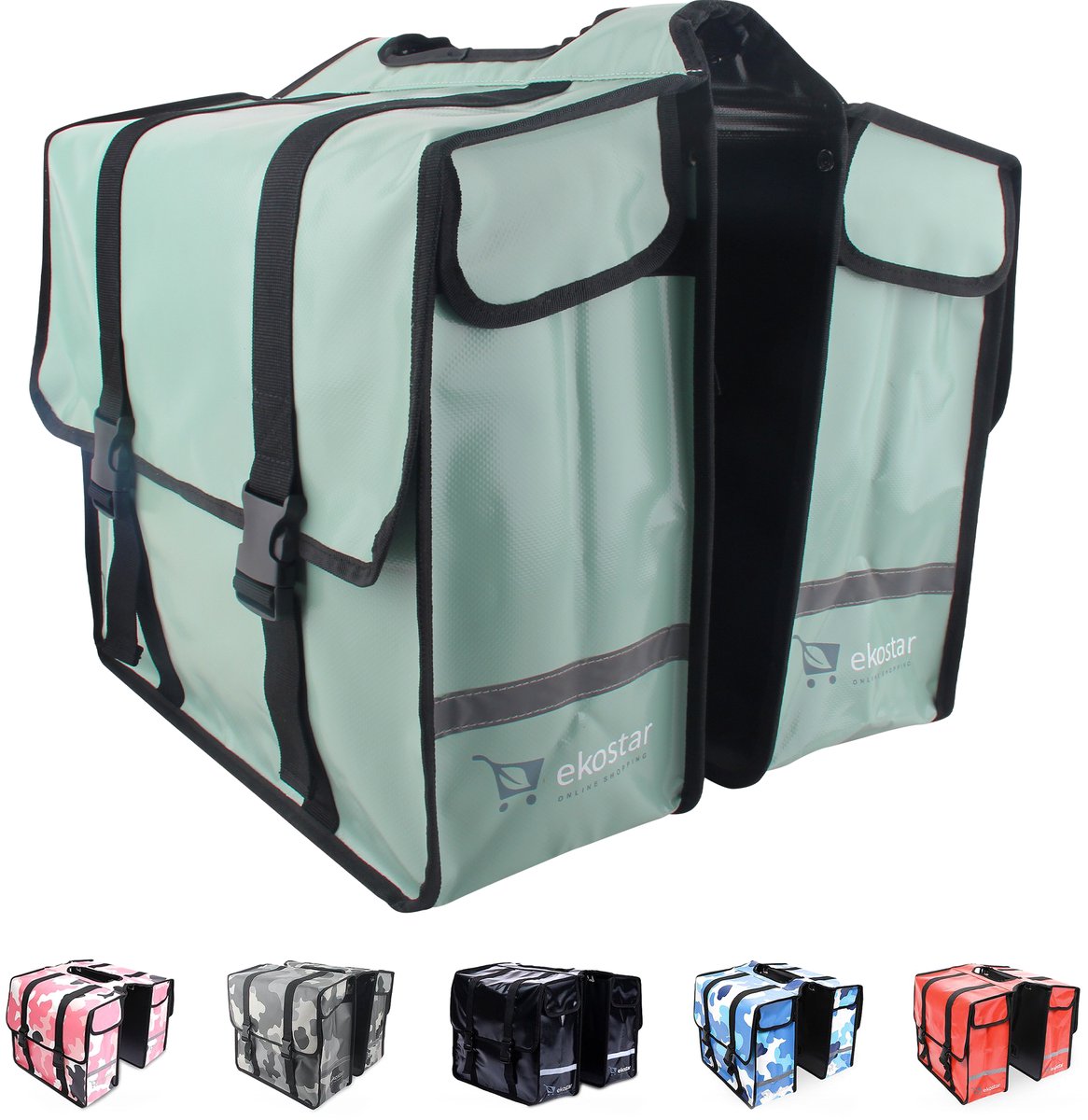 dubbele fietstas - waterdicht materiaal - 46L