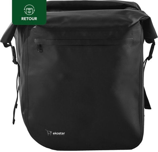 Ekostar® - Dubbele Roltop Fietstas - 100% Waterdicht - 46L - Fietstassen electrische fietsen