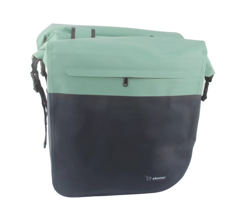 Ekostar® - Dubbele Roltop Fietstas - 100% Waterdicht - 46L - Fietstassen electrische fietsen
